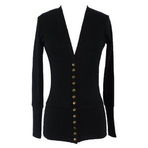 Black Button Up Cardigan